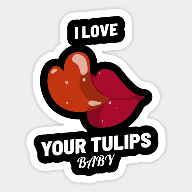 Tulips Gardening Funny Plant Lover Sticker by OldCamp